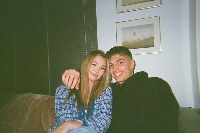Ali Skovbye with her boyfriend Filip Bozalo