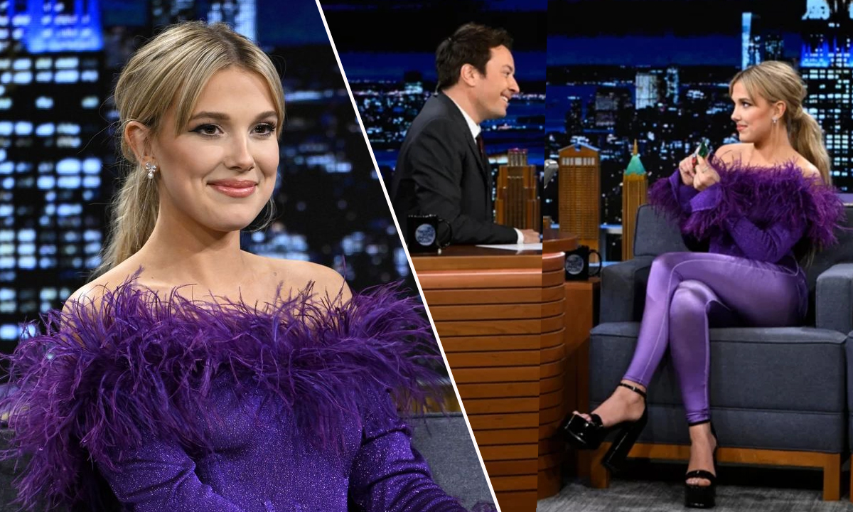 Everything We Know about Millie Bobby Brown’s Purple Pants She Donned on Jimmy Fallon