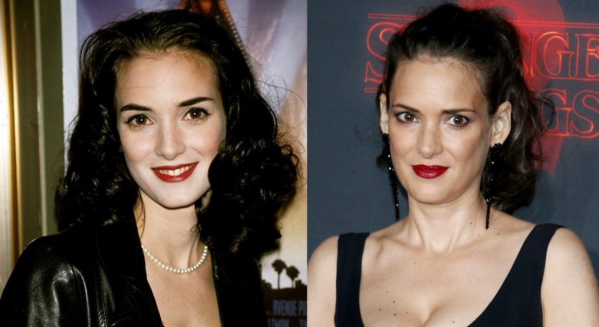 Picture of Winona Ryder before and after.
