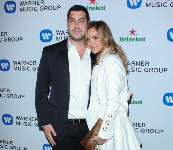 Arielle Kebbel attends an event with Aaron Bay-Schuck