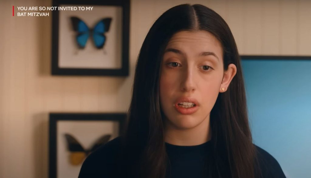 Sadie Sandler in the new Netflix movie 'You are so Not Invited To My Bat Mitsvah'