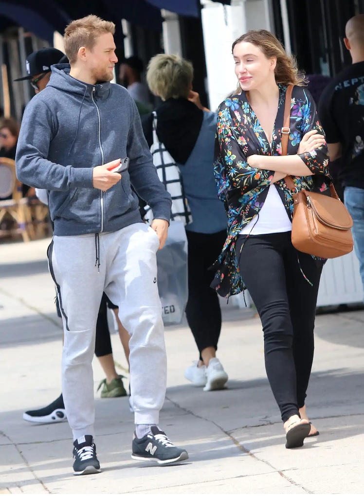 Charlie Hunnam with his girlfriend Morgana McNelis on a casual day out