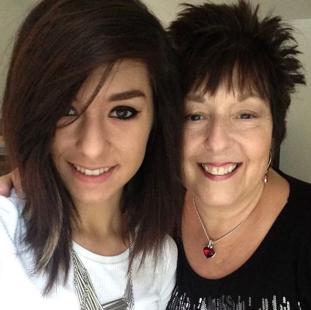 Christina Grimmie with her mother Tina Grimmie