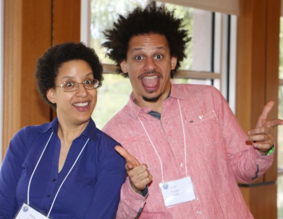 Eric Andre with his sister Amy Andre