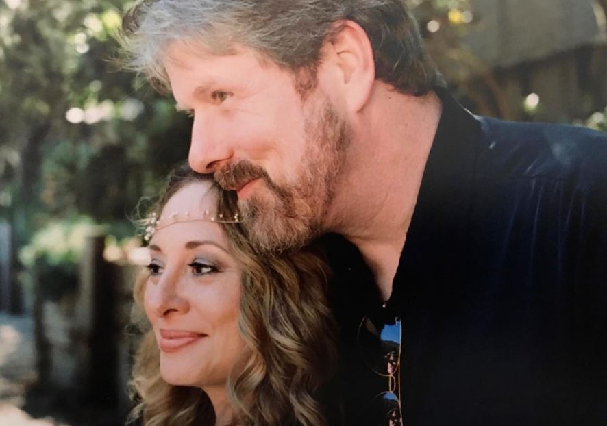 John DiMaggio with her wife Kate Miller