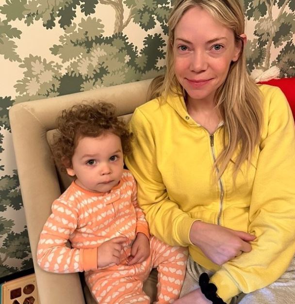 Riki Lindhome with her son Keaton Lindhome