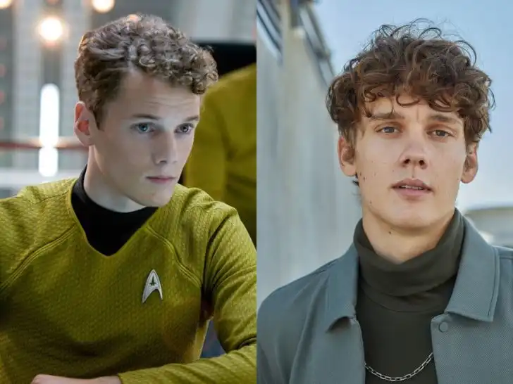 A side by side comparison of Hunter Doohan and Anton Yelchin