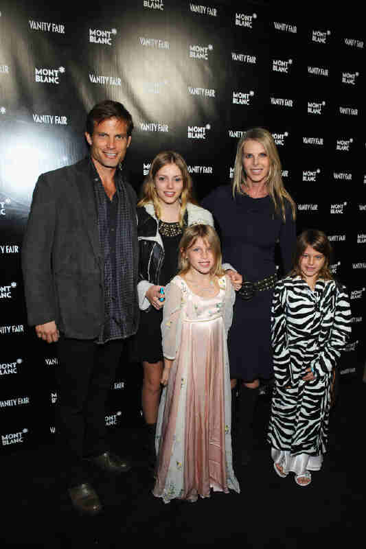 Casper Van Dien with is ex-wife Catherine Oxenberg and three daughters