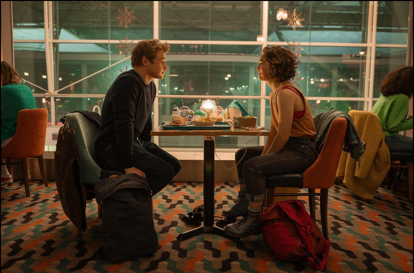Haley Lu Richardson and Ben Hardy in 'Love at First Sight'