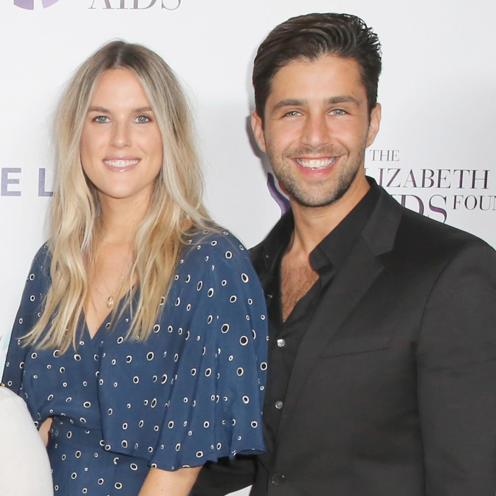 Josh Peck and his wife Paige O'Brien together at an event